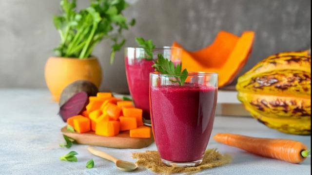 cacaofruit smoothies with vegetables