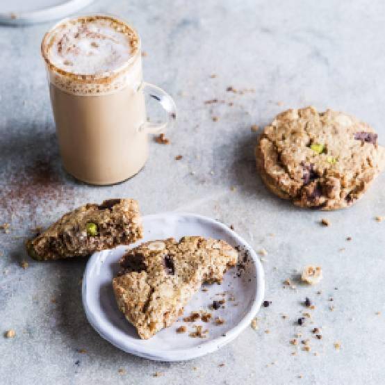 Cookies with nuts and protein chocolate chips