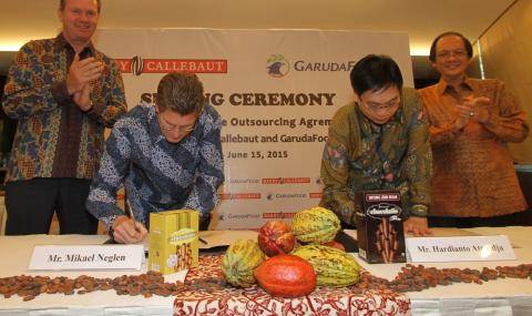 Signing of agreement with GarudaFood