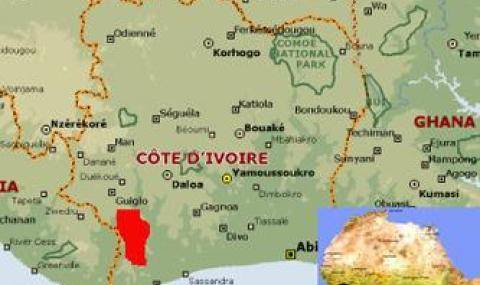 Map Taï National Park