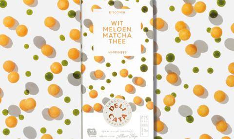 Delicata: Wit Meloen matcha Thee Chocolate Tablet