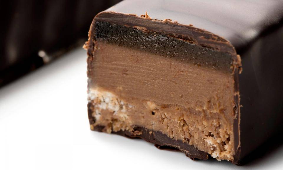 turrón de té con galletas