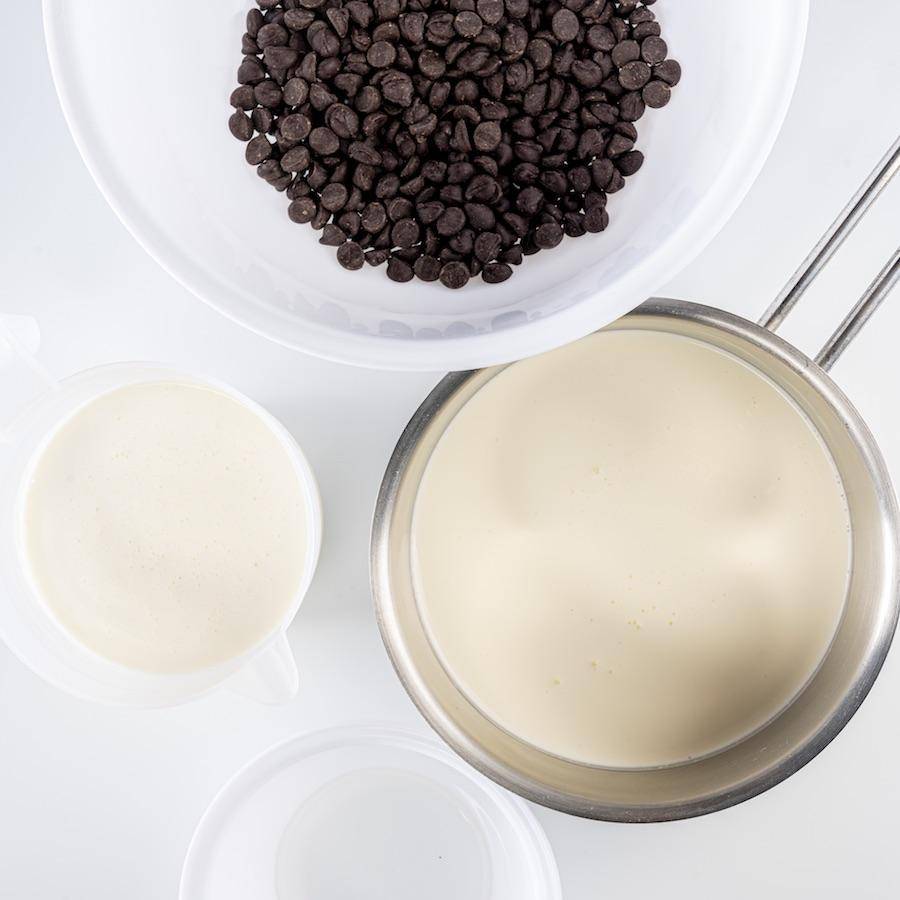 Receta técnica ganache montada