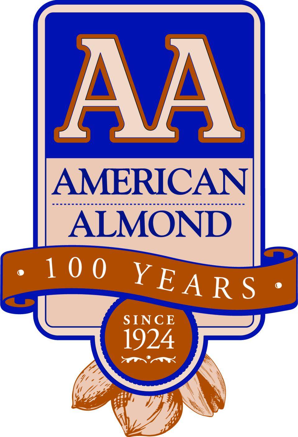 American Almond 100 Year Anniversary Logo