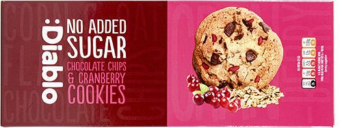 Diablo no sugar added cookies