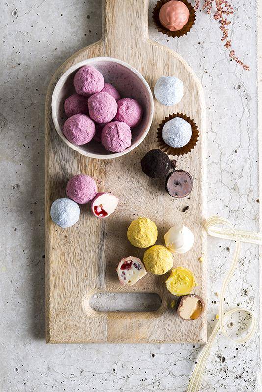 Rainbow truffles