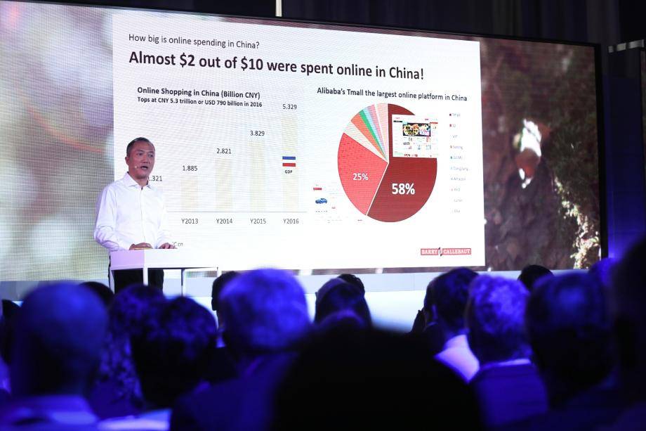 George Zhang, managing director Barry Callebaut China