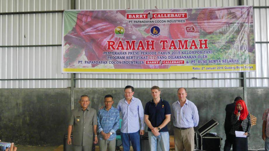 Recent UTZ premium payment ceremony in Polman