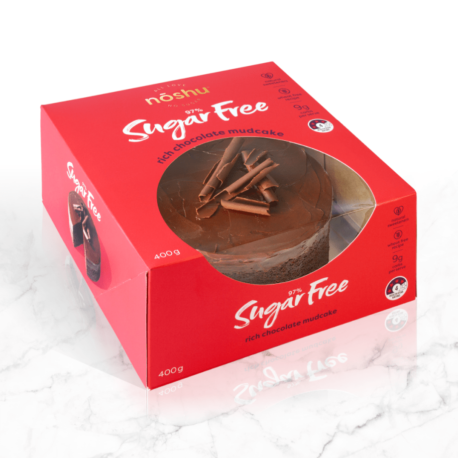 Noshu 97% sugar free rich chocolate mudcake