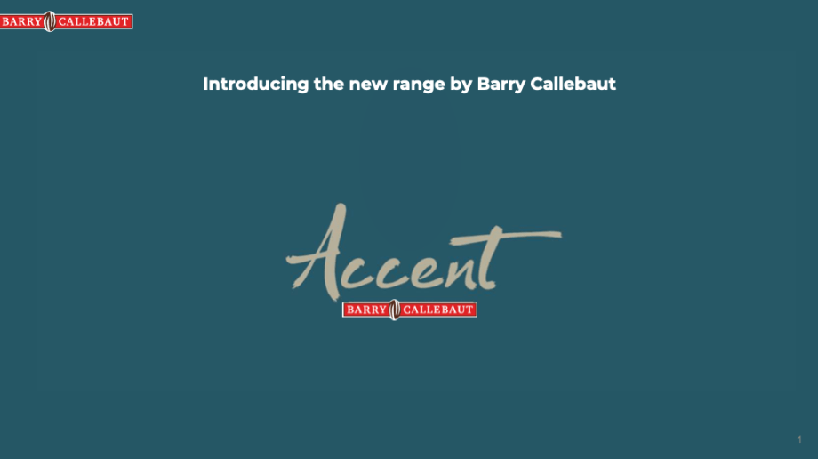 accent brochure preview -- teal background with accent in script text