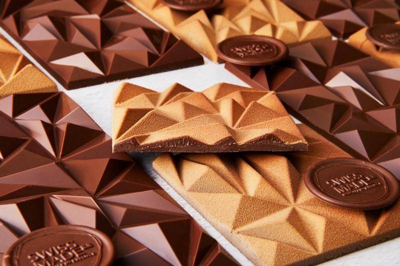 molded chocolate bars