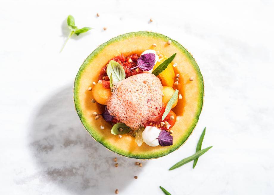 melon with cacaofruit ingredient