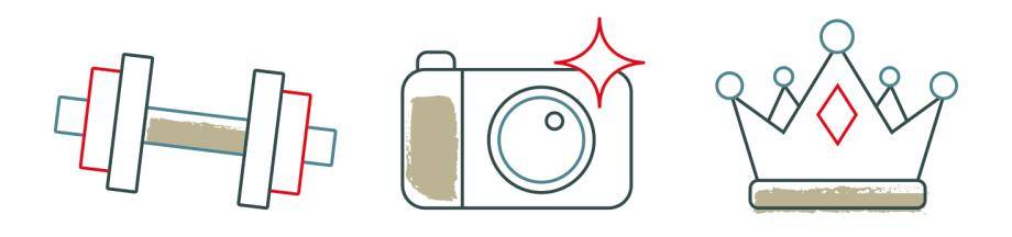 Ice cream lovers icons