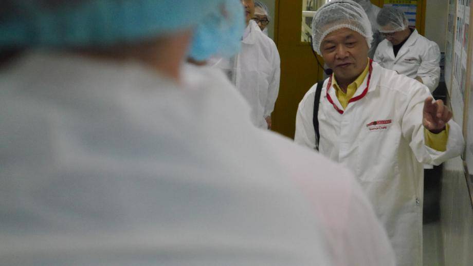 Newman Chang, Site Manager for the Suzhou chocolate factory. 