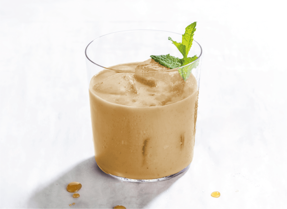 cacaofruit coffee brew with oat milk