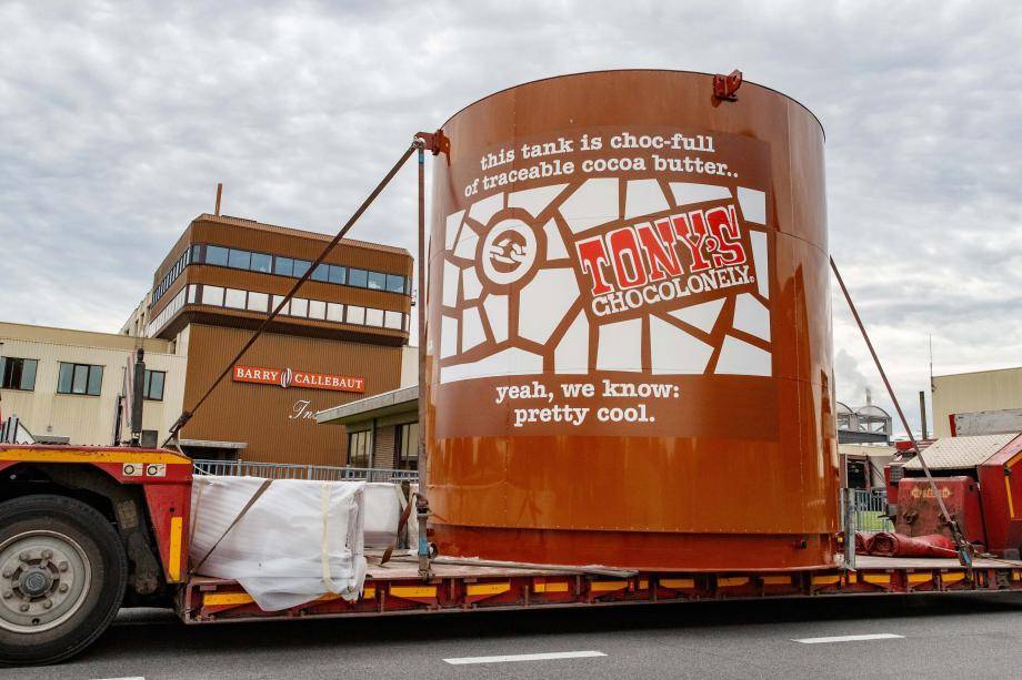 Barry Callebaut Group - Tony's Chocolonely chocolate tank