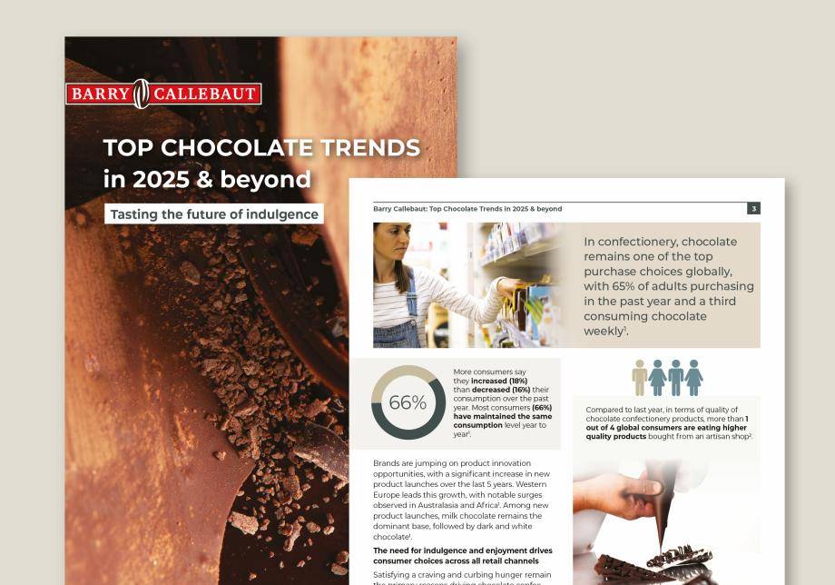 Download our Top Chocolate Trends in 2025 and beyond report and discover the insights driving innovation across the global chocolate industry.