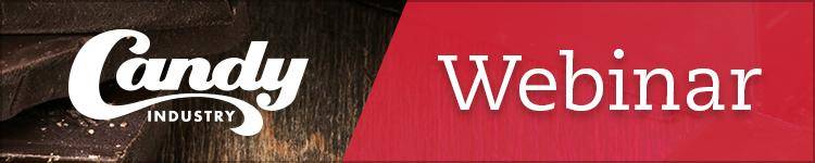 candy industry webinar in white text