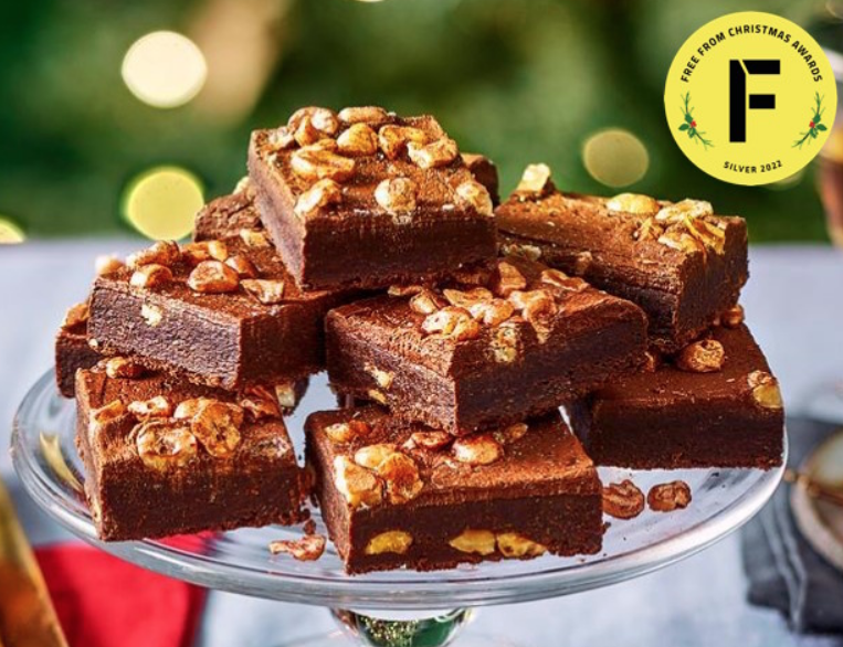 Tesco Free From 4 Praline Brownie Slices
