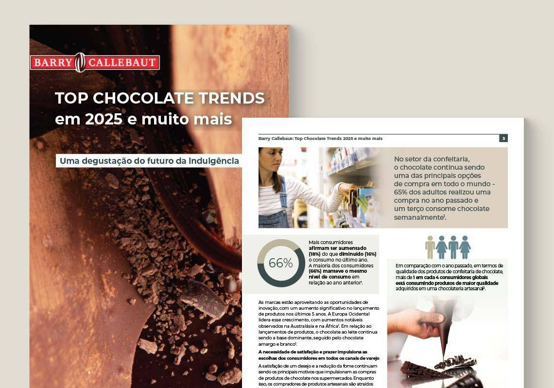 tendências de consumo à frente Relatório das principais tendências da indústria de chocolate 2025