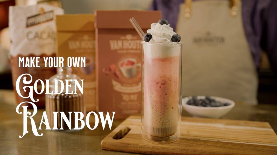 Van Houten Golden Rainbow drink, by Nir Chouchana
